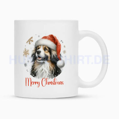 Tasse "Tibet Spaniel - Merry Christmas" Weiß – hunde-shirt.de