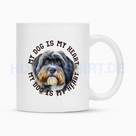 Tasse "Tibet Terrier HEART" Weiß – hunde-shirt.de