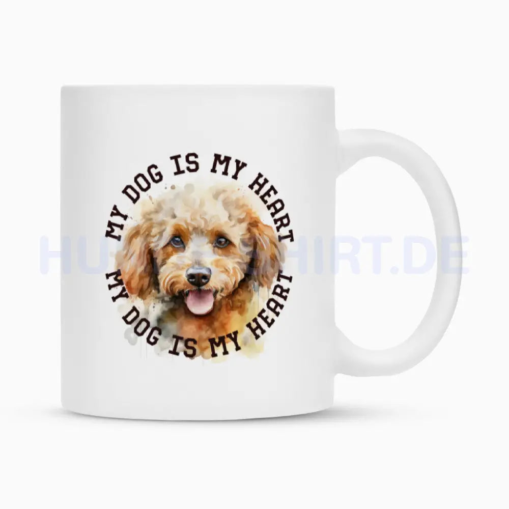 Tasse "Toypudel HEART" Weiß – hunde-shirt.de