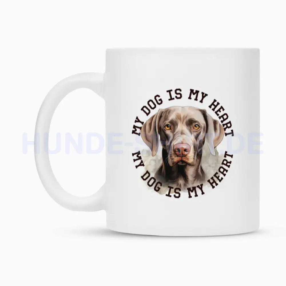 Tasse "Weimaraner HEART" – hunde-shirt.de