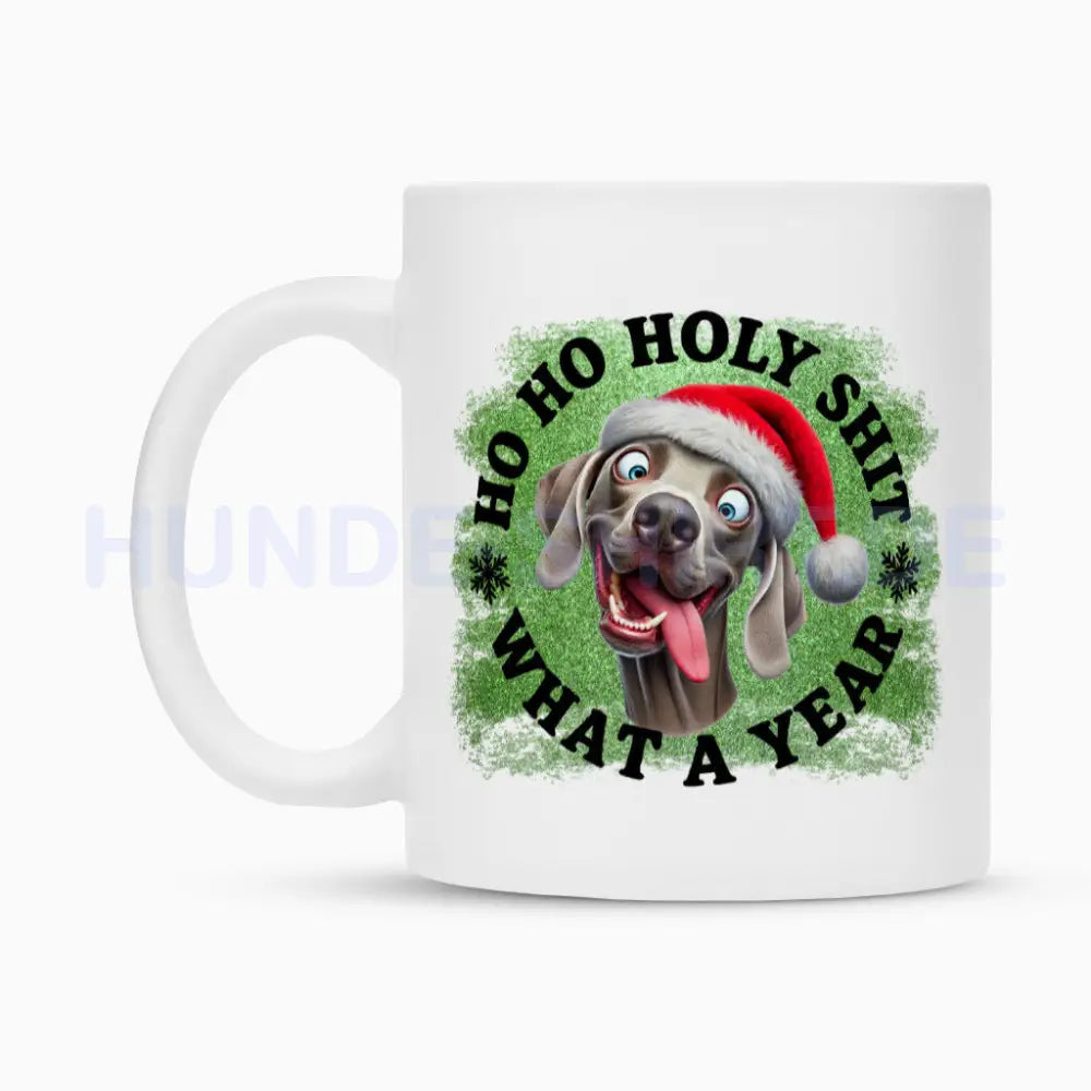 Tasse "Weimaraner - HO HO..." – hunde-shirt.de