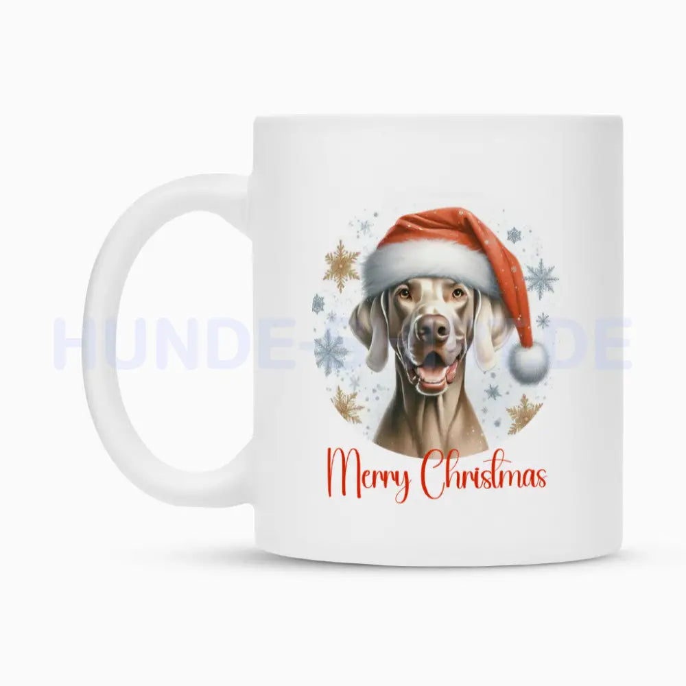 Tasse "Weimaraner - Merry Christmas" – hunde-shirt.de