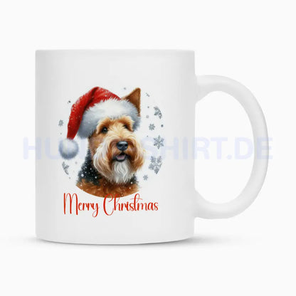 Tasse "Welsh Terrier - Merry Christmas" Weiß – hunde-shirt.de