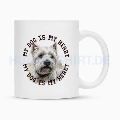 Tasse "West Highland Terrier HEART" Weiß – hunde-shirt.de