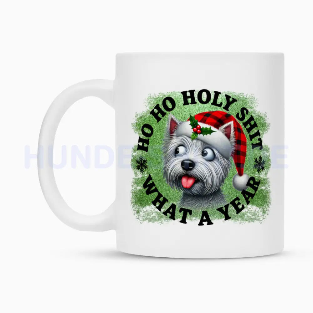 Tasse "Westie - HO HO..." – hunde-shirt.de