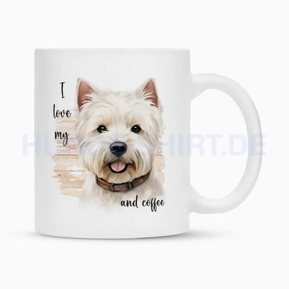 Tasse "Westie - I love..." Weiß – hunde-shirt.de