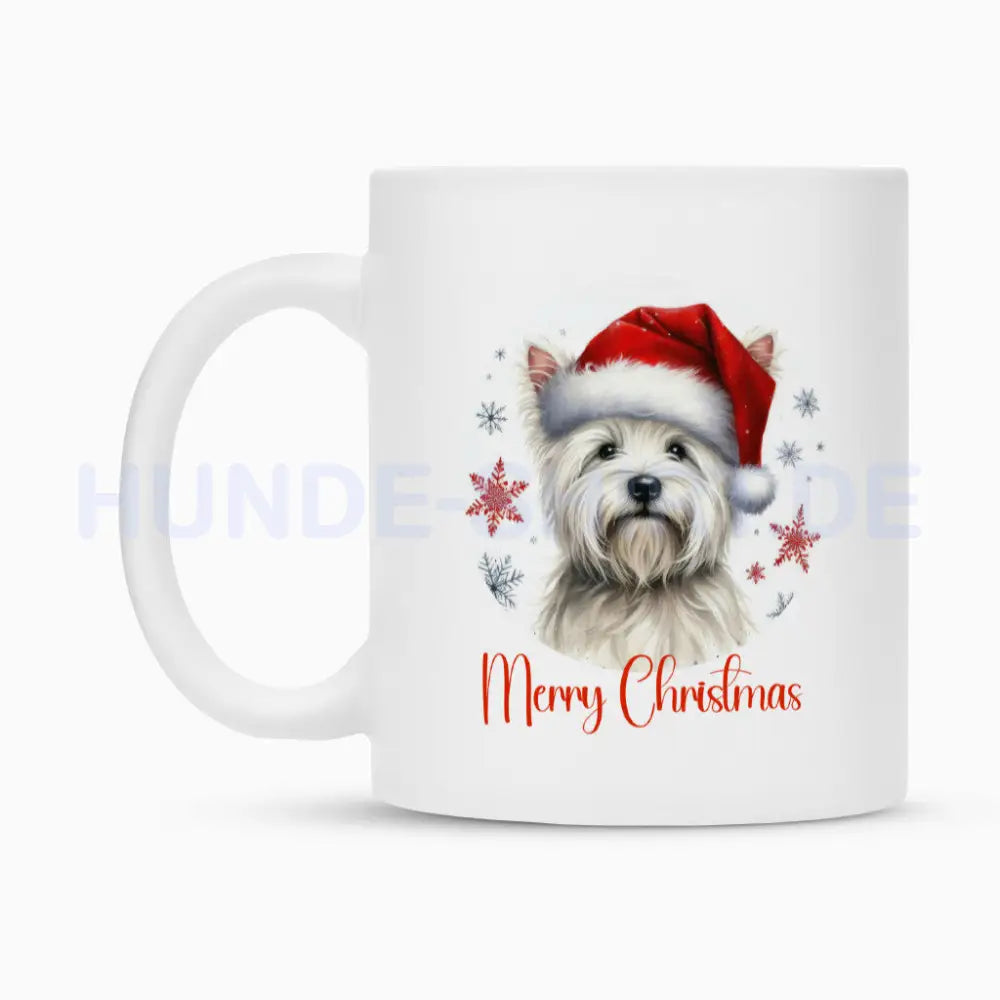 Tasse "Westie - Merry Christmas" – hunde-shirt.de