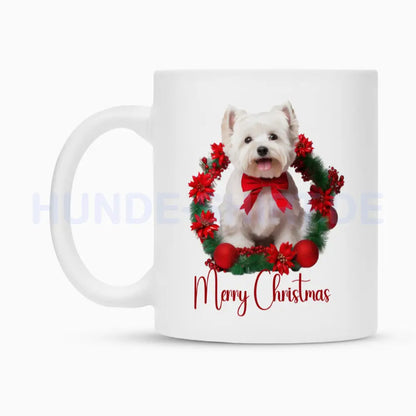 Tasse "Westie - Merry Christmas" – hunde-shirt.de