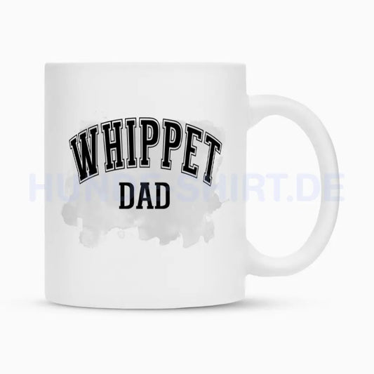 Tasse "Whippet - DAD" Weiß – hunde-shirt.de