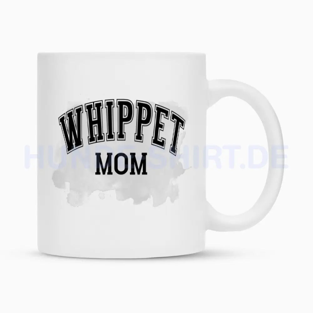 Tasse "Whippet - MOM" Weiß – hunde-shirt.de