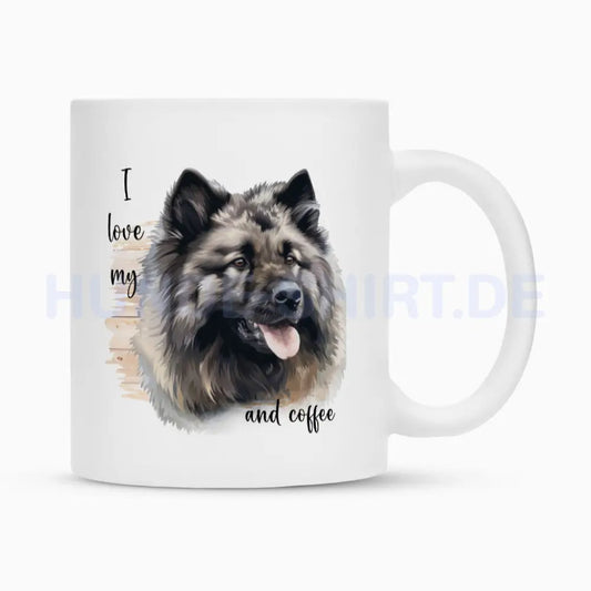 Tasse "Wolfsspitz - I love..." Weiß – hunde-shirt.de