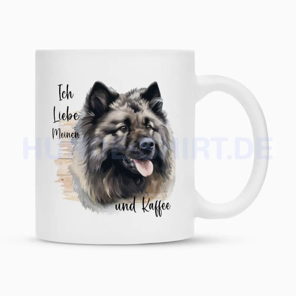 Tasse "Wolfsspitz - Ich liebe..." Weiß – hunde-shirt.de