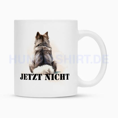 Tasse "Wolfsspitz - JETZT NICHT" Weiß – hunde-shirt.de