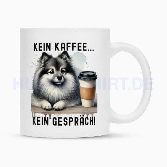 Tasse "Wolfsspitz - Kein Kaffee..." Weiß – hunde-shirt.de