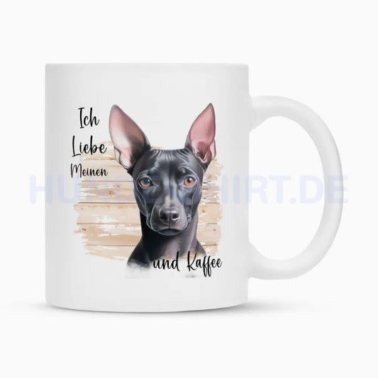 Tasse "Xolo - Ich liebe..." Weiß – hunde-shirt.de