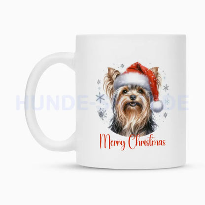 Tasse "Yorkie - Merry Christmas" – hunde-shirt.de