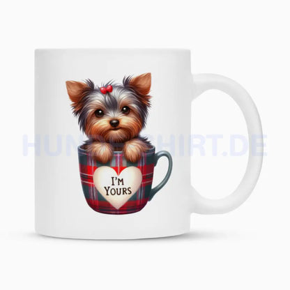 Tasse "Yorkshire - I'm Yours" Weiß – hunde-shirt.de