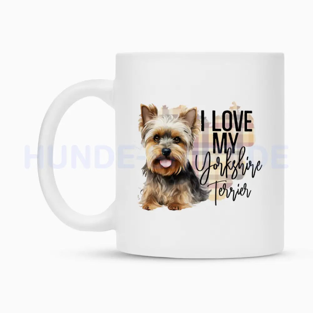 Tasse "Yorkshire Terrier - I love..." – hunde-shirt.de