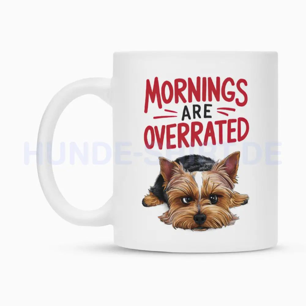 Tasse "Yorkshire Terrier - Mornings..." – hunde-shirt.de