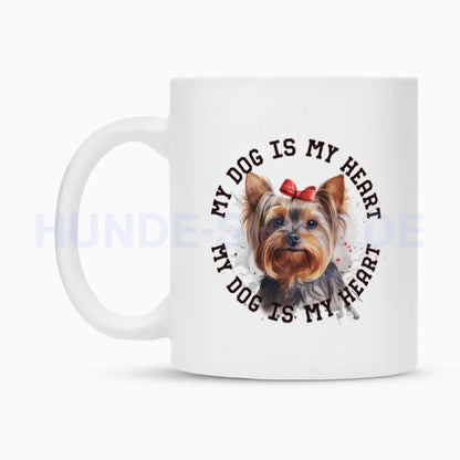 Tasse "Yorkshire Terrier Schleife" – hunde-shirt.de