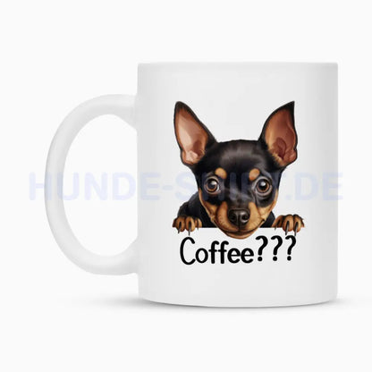 Tasse "Zwergpinscher - Coffee???" – hunde-shirt.de