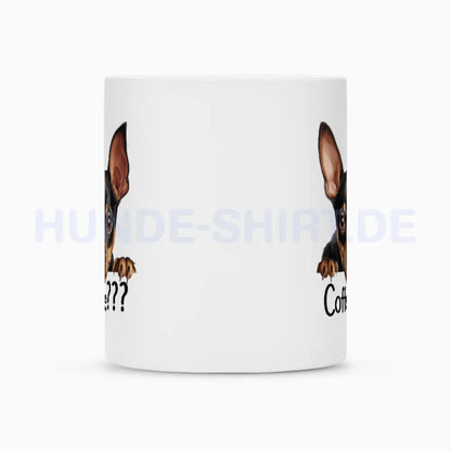 Tasse "Zwergpinscher - Coffee???" – hunde-shirt.de