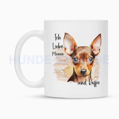 Tasse "Zwergpinscher ( hell ) - Ich liebe..." – hunde-shirt.de