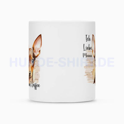 Tasse "Zwergpinscher ( hell ) - Ich liebe..." – hunde-shirt.de