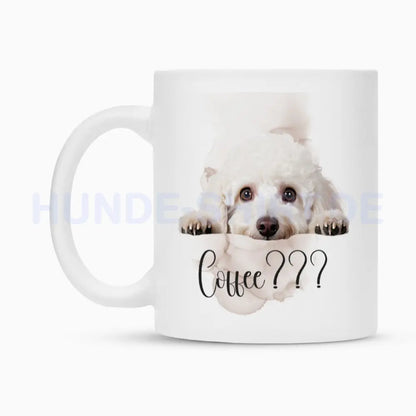 Tasse "Zwergpudel - Coffee???" – hunde-shirt.de