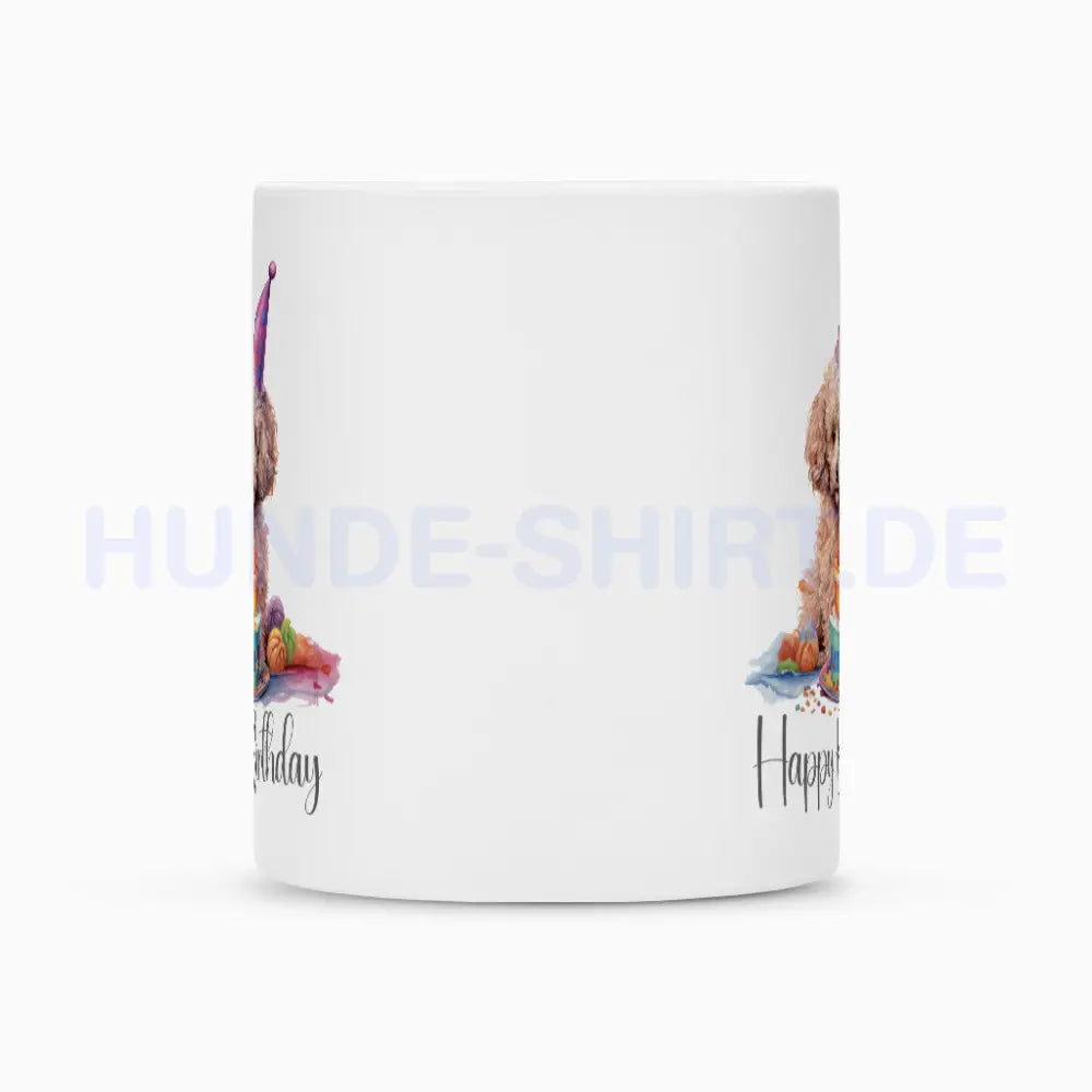 Tasse "Zwergpudel - Happy Birthday" – hunde-shirt.de