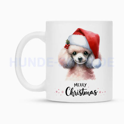 Tasse "Zwergpudel - Merry Christmas" – hunde-shirt.de