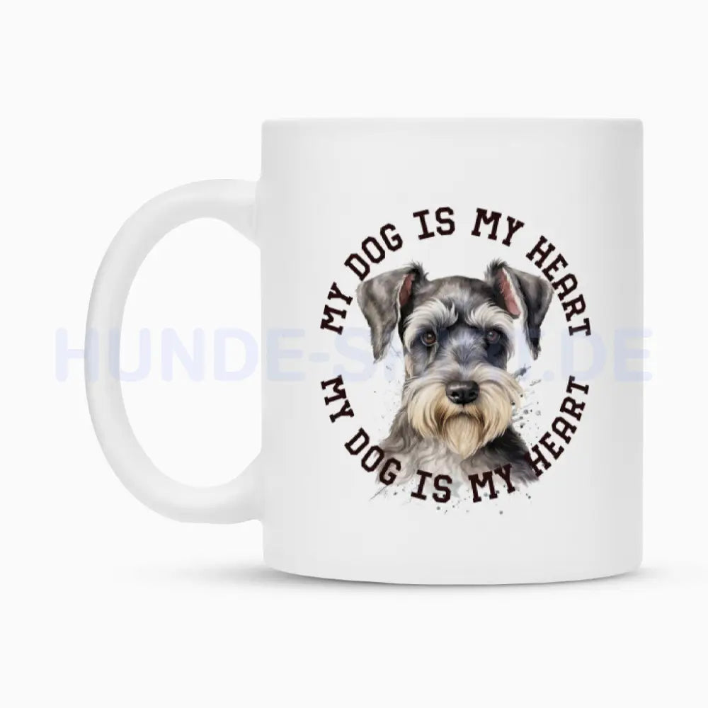 Tasse "Zwergschnauzer HEART" – hunde-shirt.de