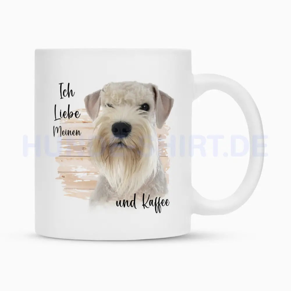 Tasse "Zwergschnauzer - Ich liebe..." Weiß – hunde-shirt.de