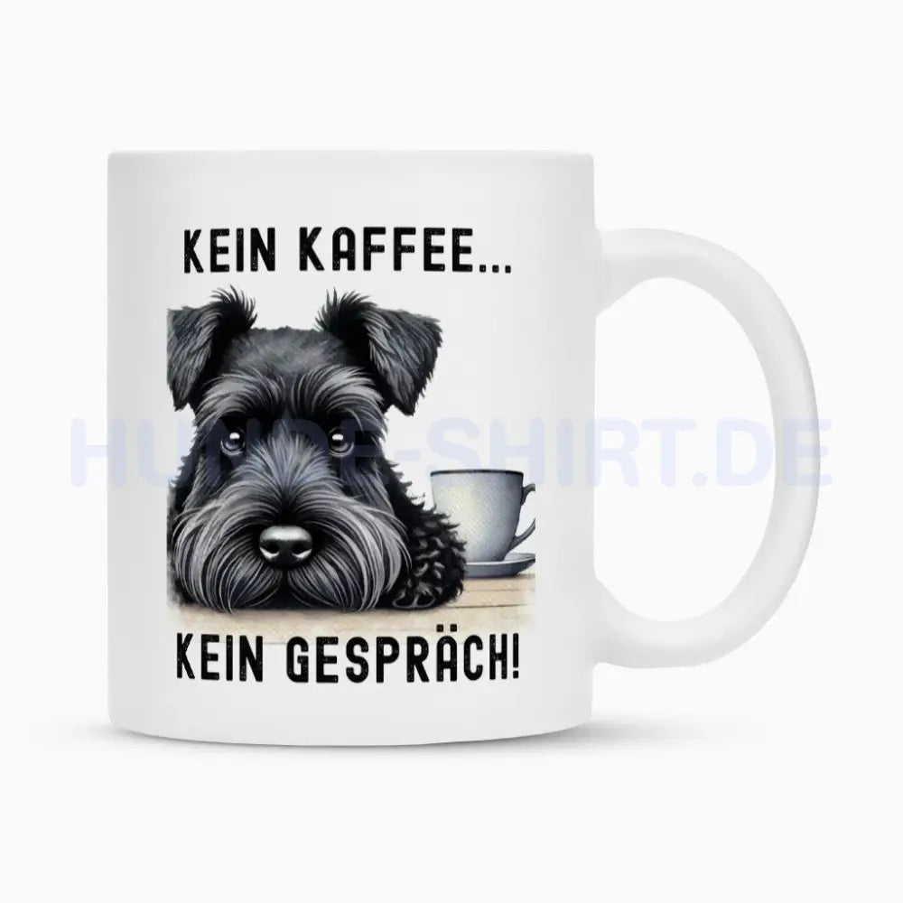 Tasse "Zwergschnauzer schwarz - Kein Kaffee..." Weiß – hunde-shirt.de